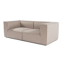Reykjavik 2 (95 x 190 x 65 cm) 2-sitssoffa Sandbeige