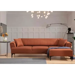 Reykjavik (270 x 95 x 77 cm) Hörnsoffa-bäddsoffa Höger
