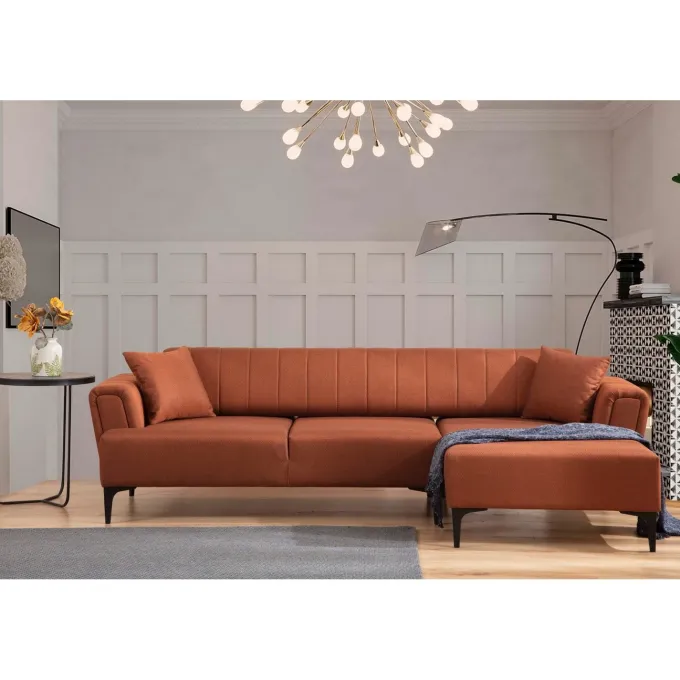Reykjavik (270 x 95 x 77 cm) Hörnsoffa-bäddsoffa Höger