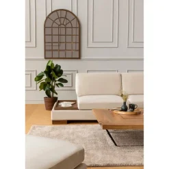 Reykjavik hörn med puff (313-193 x 97 x 80 cm) Hörnsoffa Beige