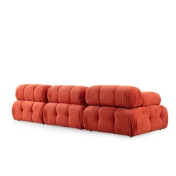 Riga 3-sits (300 x 100 x 80 cm) 3-sitssoffa Röd