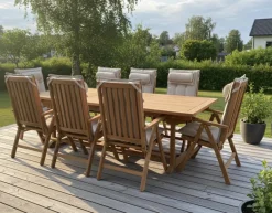 Rimini Bord 110x195-295 cm Teak