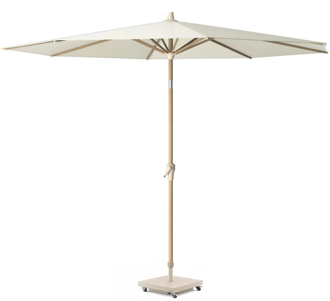 Riva Parasoll 250 cm Teak Look / Ecru