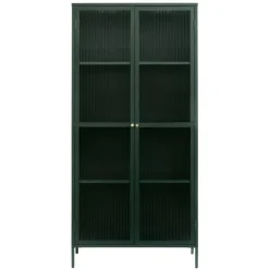 Riviera Vitrinskåp 190 cm Grön