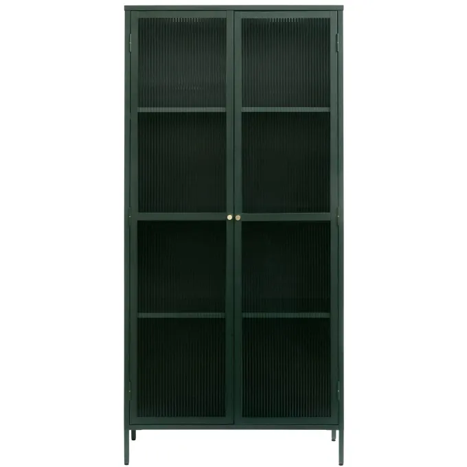 Riviera Vitrinskåp 190 cm Grön