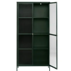 Riviera Vitrinskåp 190 cm Grön
