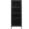 Riviera Vitrinskåp 160 cm Svart