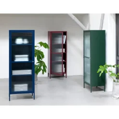 Riviera Vitrinskåp 160 cm Vinröd