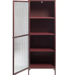 Riviera Vitrinskåp 160 cm Vinröd