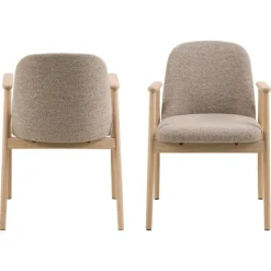 Rochefort Karmstol Vitpigmenterad Ek/Beige