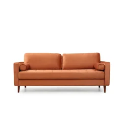 Rom (215 x 90 x 70 cm) 3-sitssoffa Orange