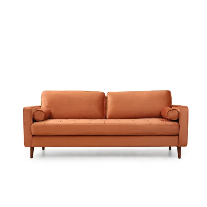 Rom (215 x 90 x 70 cm) 3-sitssoffa Orange