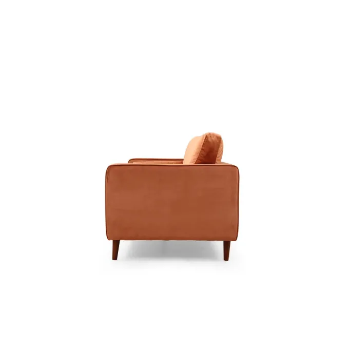 Rom (215 x 90 x 70 cm) 3-sitssoffa Orange