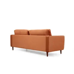 Rom (215 x 90 x 70 cm) 3-sitssoffa Orange