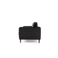 Rom (215 x 90 x 70 cm) 3-sitssoffa Svart ek