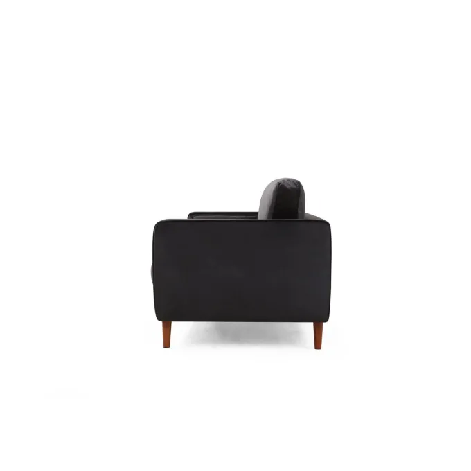Rom (215 x 90 x 70 cm) 3-sitssoffa Svart ek