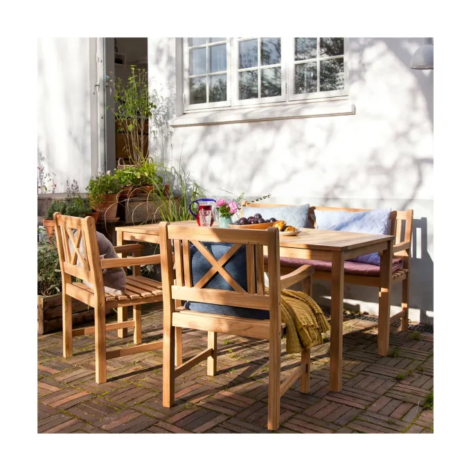 Rosenborg 165x80 cm Trädgårdsbord Teak