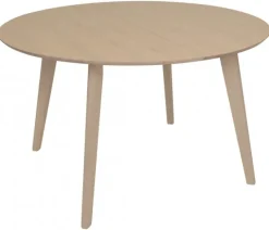 Sagene Matbord 110 cm Vitpigmenterad Ek