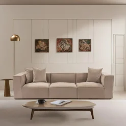 Samarkand 3 (270 x 65 x 95 cm) 3-sitssoffa Cappuccino