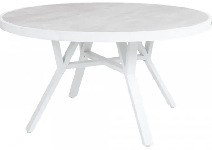 Samvaro Matbord Rund 140 cm Vit