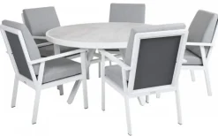 Samvaro Matbord Rund 140 cm Vit