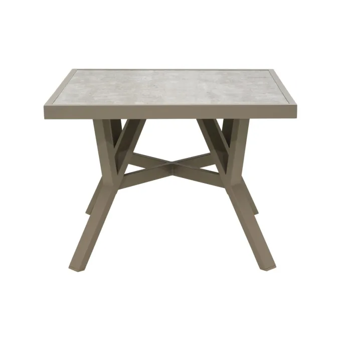 Samvaro Soffbord Khaki/Sand 90x90 cm