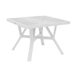 Samvaro Soffbord Vit/Grå 90x90 cm