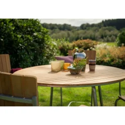Sandhamn Utebord Ø120 cm Teak