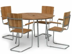 Sandhamn Utebord Ø120 cm Teak