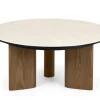 Sandy Soffbord Runt Canaletto Walnut