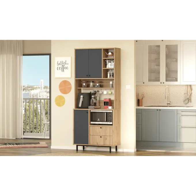 Sapporo Wide Hylla Ek antracit