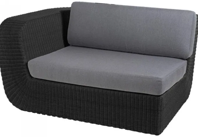 Savannah 2-Sits Modul Höger Svart