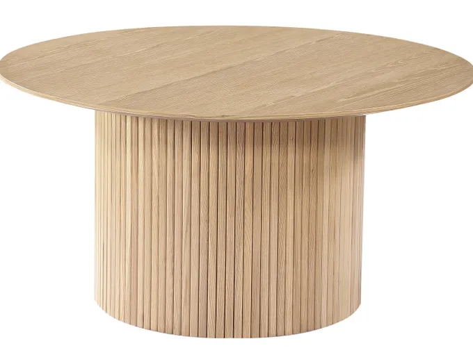 Scarlett Soffbord Ø90cm Vitpigmenterad Ek