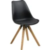Sento Matstol PU BK Svart/Ek