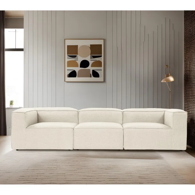 Sevilla 3 (297 x 66 x 105 cm) 3-sitssoffa Ecru