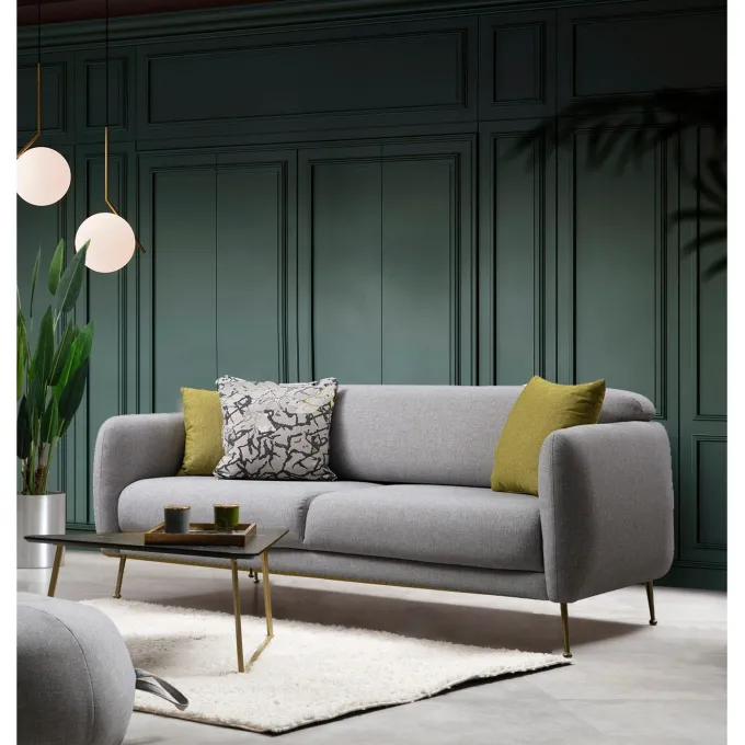 Sevilla 3-sits (214 x 98 x 85 cm) 3-sits bäddsoffa Grå