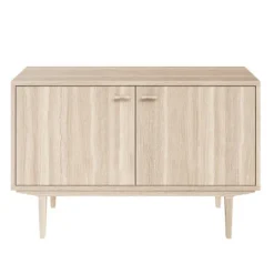 Sideboard Nr.421 2st Trädörrar 126x80 cm Vitoljad Ek