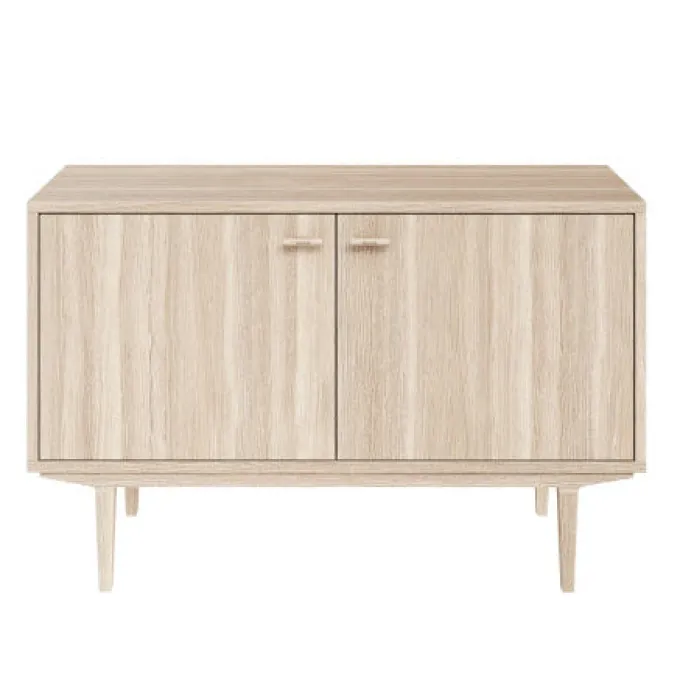 Sideboard Nr.421 2st Trädörrar 126x80 cm Vitoljad Ek