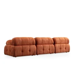 Siena 3 (290 x 95 x 75 cm) 3-sitssoffa Orange