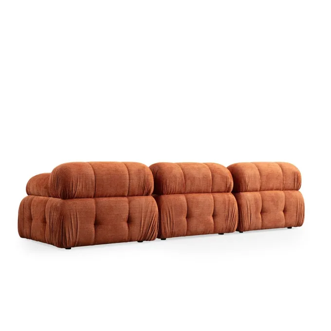 Siena 3 (290 x 95 x 75 cm) 3-sitssoffa Orange
