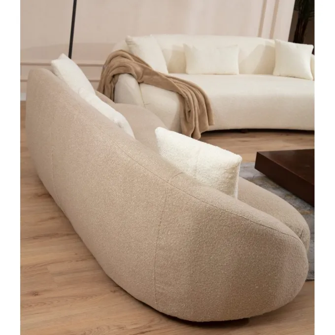 Siena (230 x 75 x 94 cm) Cappuccino 3-sitssoffa