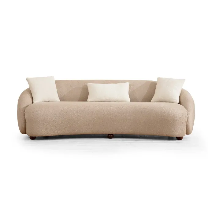 Siena (230 x 75 x 94 cm) Cappuccino 3-sitssoffa
