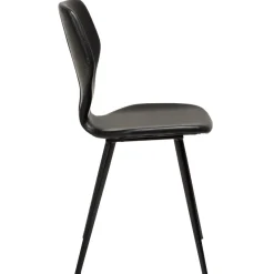 S.I.T Stol Vintage Black Art.Leather, Black
