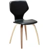S.I.T Stol Vintage Black Art.Leather, Walnut
