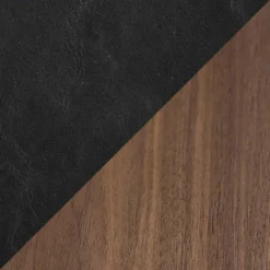 S.I.T Stol Vintage Black Art.Leather, Walnut
