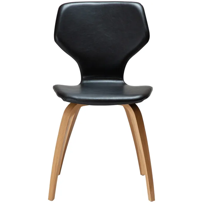 S.I.T Stol Vintage Black Art.Leather, Oak