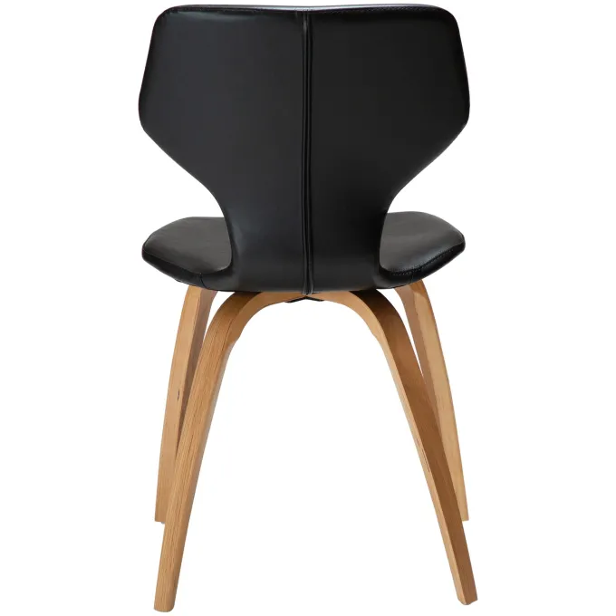 S.I.T Stol Vintage Black Art.Leather, Oak