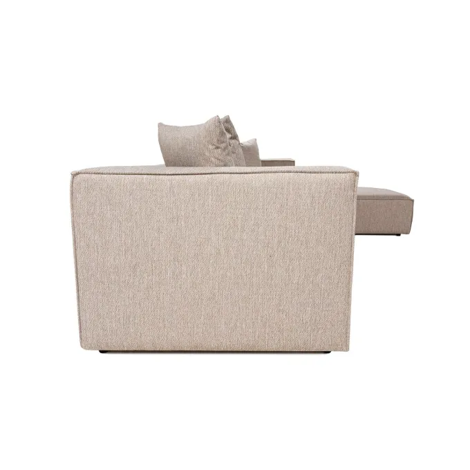 Sora (350 x 65 x 190 cm) Hörnsoffa Sandbeige