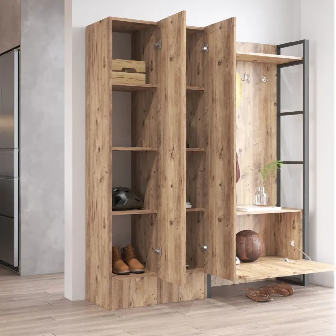Split Plus 18 (90 x 180 x 34 cm) Atlantisk furu Hallställ