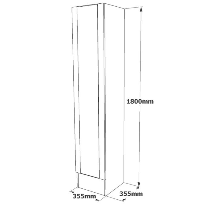 Split Plus 18 (90 x 180 x 34 cm) Atlantisk furu Hallställ